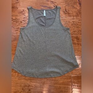 Gentle Fawn Gold Shimmer Tank Top Flowy Sleeveless Metallic M